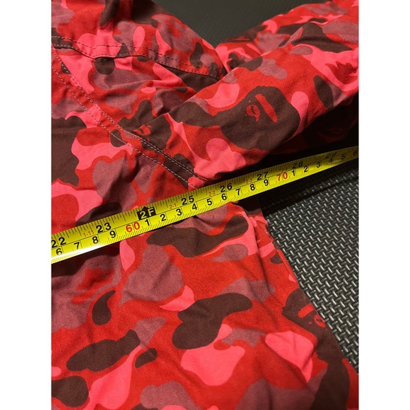 Vintage 2000s BOOT A Bathing Ape Bape Snowboarding Jacket Army Camo 2XL VTG Red - Picture 5 of 10